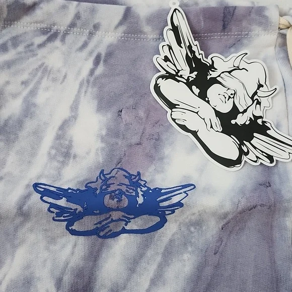 Boys Lie Purple Tie-Dye Tote with Pastel Cosmetic  Pouches - Picture 3 of 16